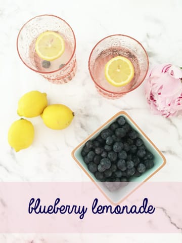 Fresh Lemonade with Blueberries