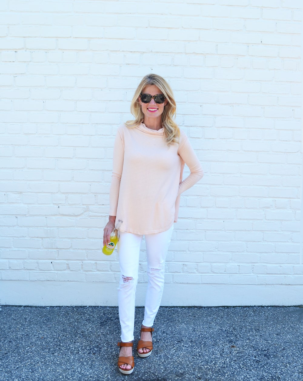 Weekend Review, Rose Pink + Distressed Jeans