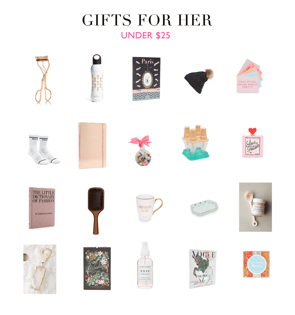 Gift Guide for Her (Under $25)