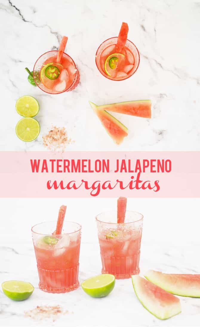 Jalapeno Watermelon Margaritas