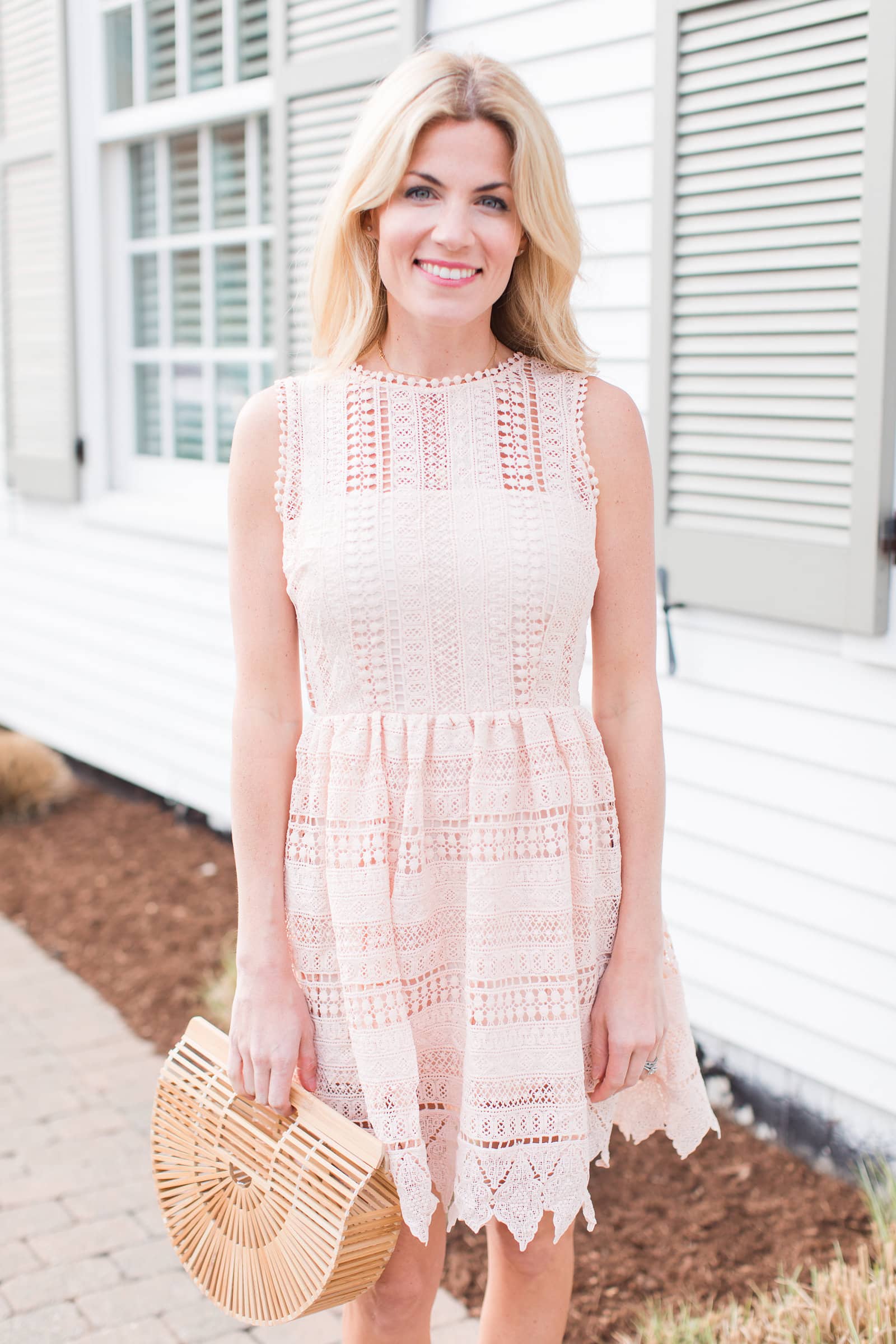 Pink Crochet Dress | Outfit Posts | Pure Joy Home