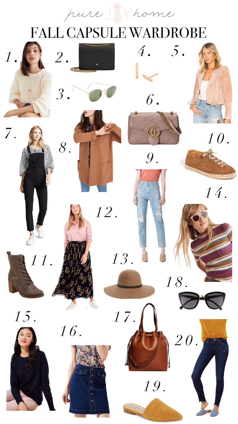 FALL CAPSULE WARDROBE | GUIDE TO YOUR MOST STYLISH FALL - Pure Joy Home